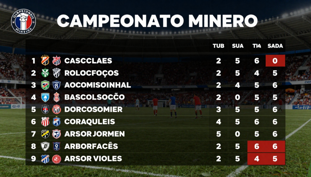 classificações de campeonato mineiro
